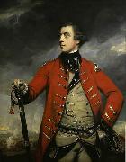 Oil on canvas portrait of British General John Burgoyne.